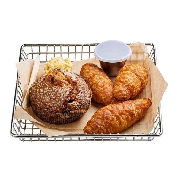 Wire Serving Square Basket, SS, 9x9x1