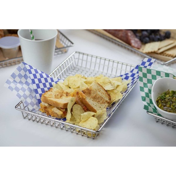 Wire Serving Rectangular Basket, 12x8x1.5
