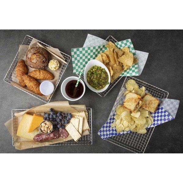 Wire Serving Rectangular Basket, 12x8x1.5