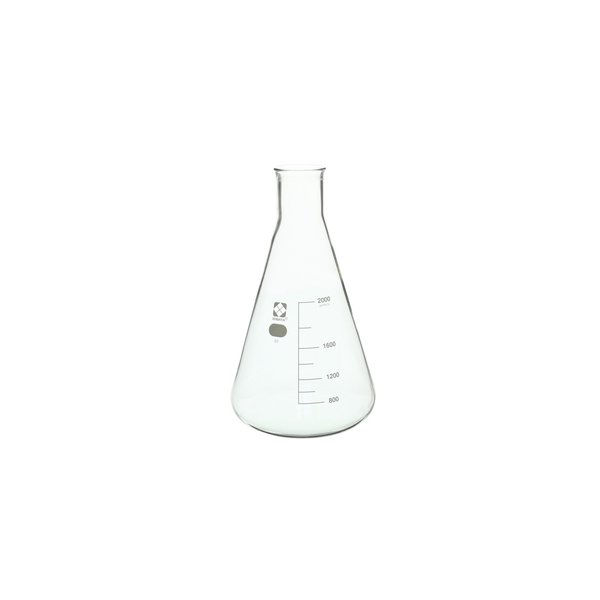 Sibata Glass Erlenmeyer Flask, 2000mL