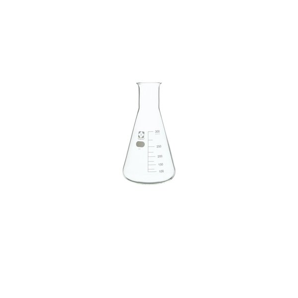 Sibata Glass Erlenmeyer Flask, 300mL, PK10