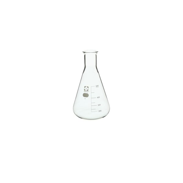 Sibata Glass Erlenmeyer Flask, 500mL, PK10