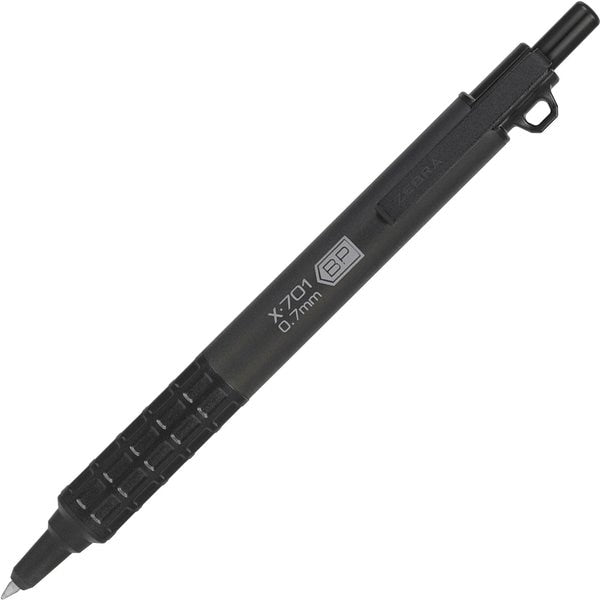 X-701 Retractable Ballpoint 0.7mm Blk 1Pk w/ 2 Bonus Refills