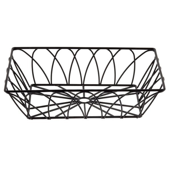 Rectangular Serving Basket, Blk, 9x6x2.5