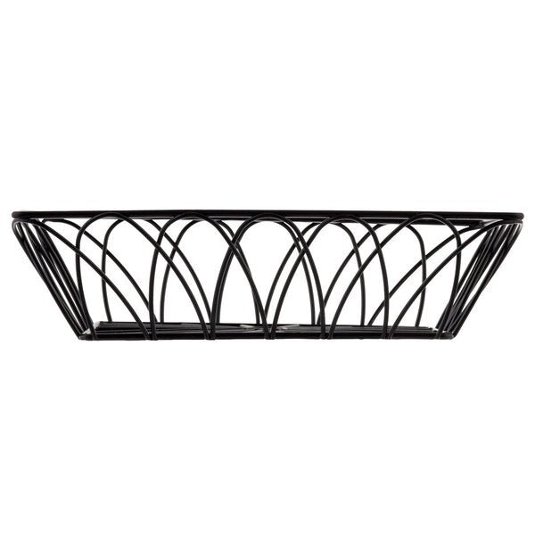Rectangular Serving Basket, Blk, 9x6x2.5