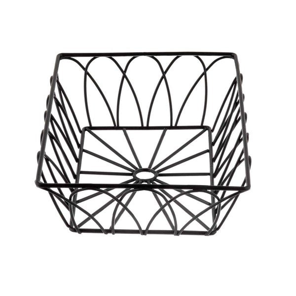 Rectangular Serving Basket, Blk, 9x6x2.5