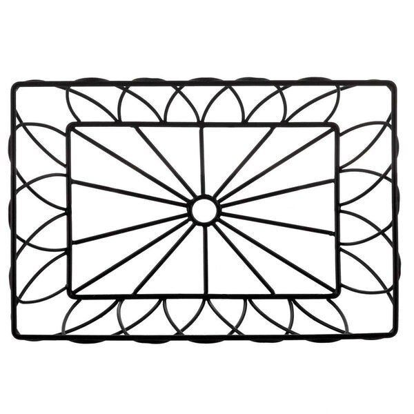 Rectangular Serving Basket, Blk, 9x6x2.5