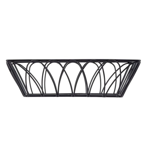 Rectangular Serving Basket, Blk, 9x6x2.5