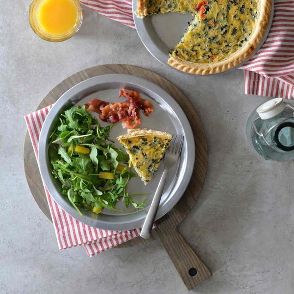 Round Pie Pan Server, Alum, 10.125x0.75