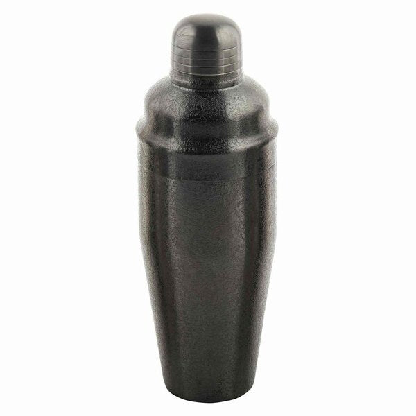 Cocktail Shaker, 3-Piece, Blk Finish, 24 oz
