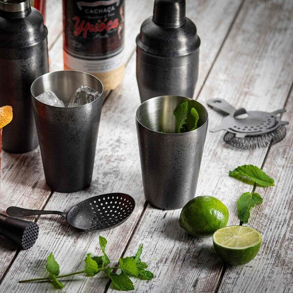 Cocktail Shaker, Black Finish, 28 oz