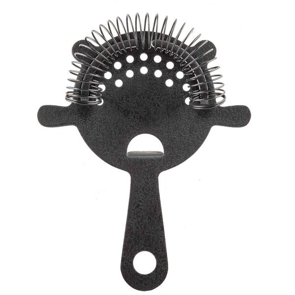 Strainer, 4-Prong, Black Acid Etch Finish