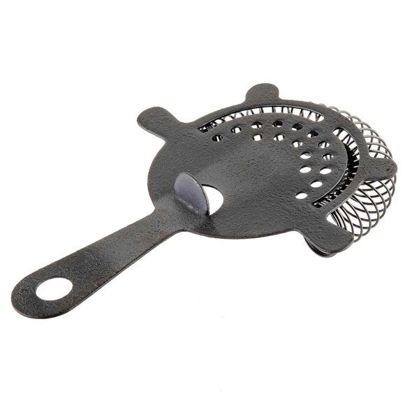 Strainer, 4-Prong, Black Acid Etch Finish