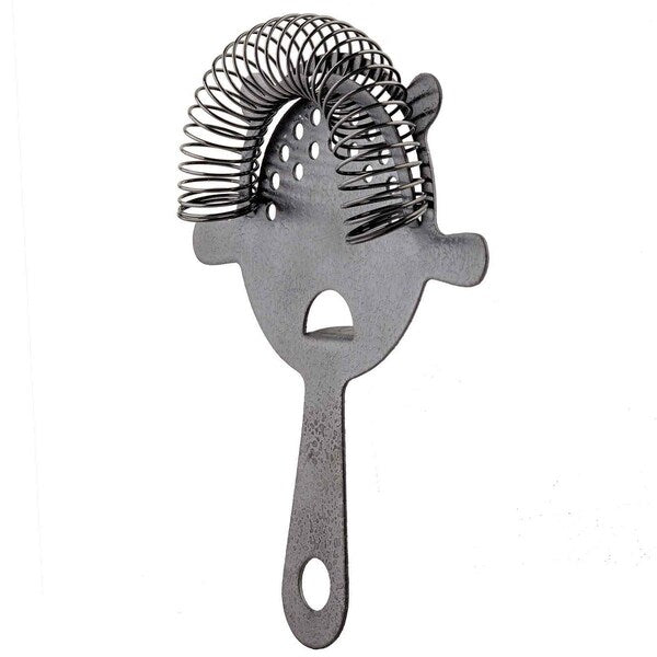 Strainer, 4-Prong, Black Acid Etch Finish