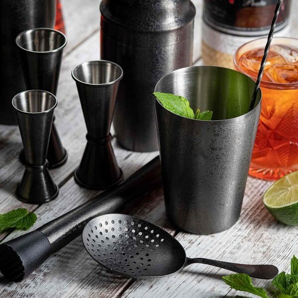 Julep Strainer, Black Acid Etch Finish