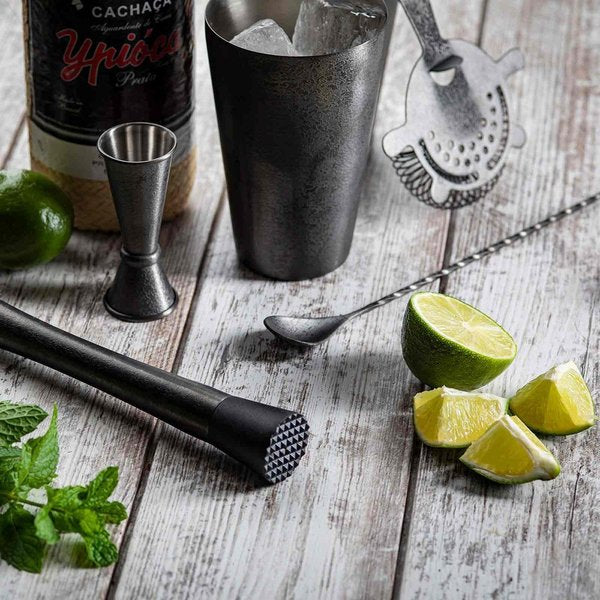 Bar Spoon, Black Acid Etch Finish, 12