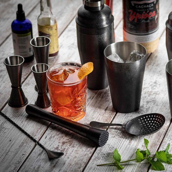 Bar Spoon, Black Acid Etch Finish, 12