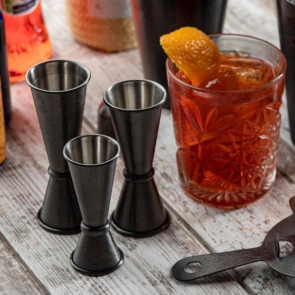 Japanese Jigger, 0.5 oz/1 oz, Black Finish