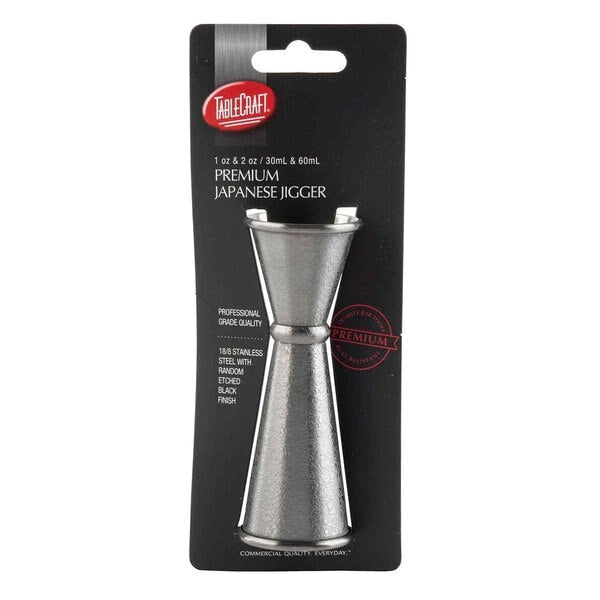 Japanese Jigger, 1 oz/2 oz, Black Finish