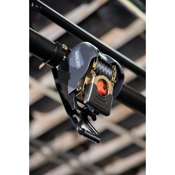 Ratchet Straps, Plastic, Steel, Black, PK2