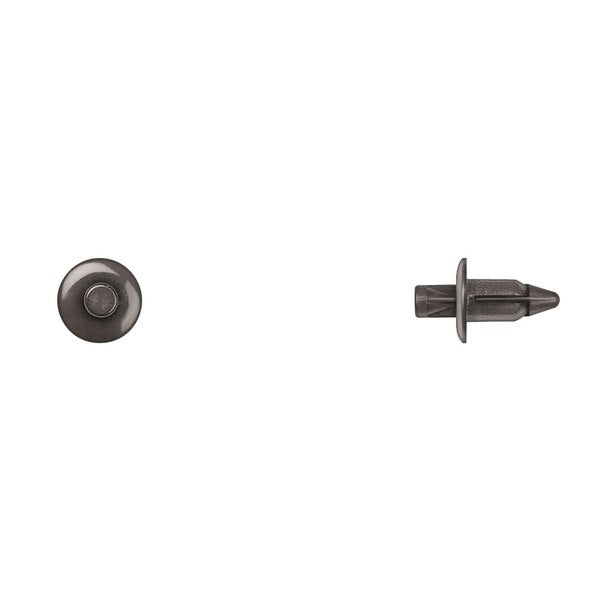 Blk Nyln Push Type Ret 6mm Hole Size 8mm Stem L PK25