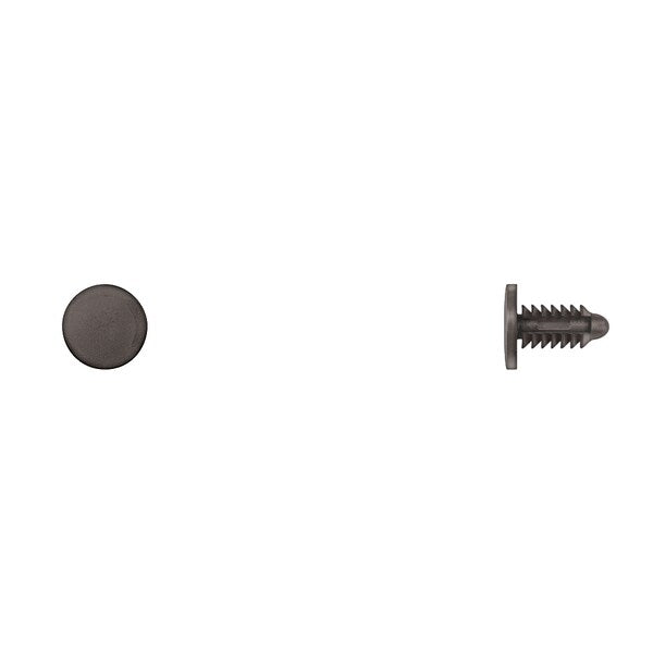 Blk Nyln Weatherstrip Ret 4.2mm Hole Size 12mm Stem L PK50