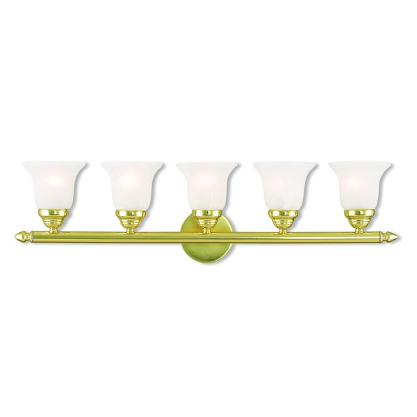 Neptune 5 Light Polished Brass Bath Vanity