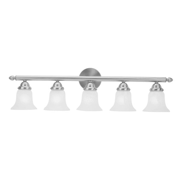 Neptune 5 Light Brushed Nickel Bath Vanity