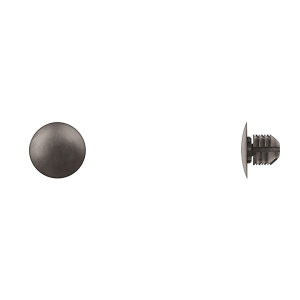 Blk Nyln Weatherstrip Ret 8mm Hole Size 16mm Head Dia PK50
