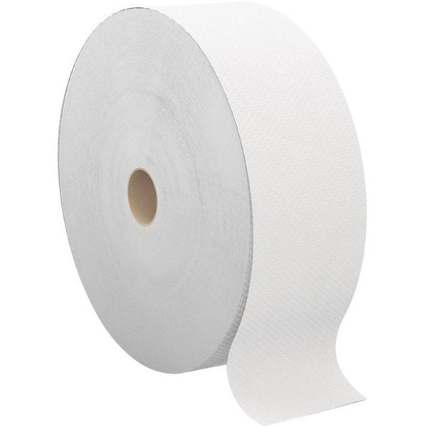 White 2-Ply Jumbo Toilet Paper Roll, PK6