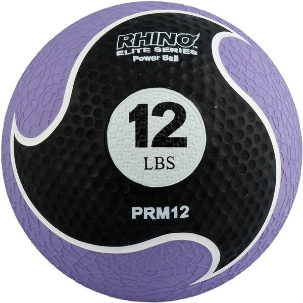 Rhino Elite Medicine Ball, 12lb, Purple