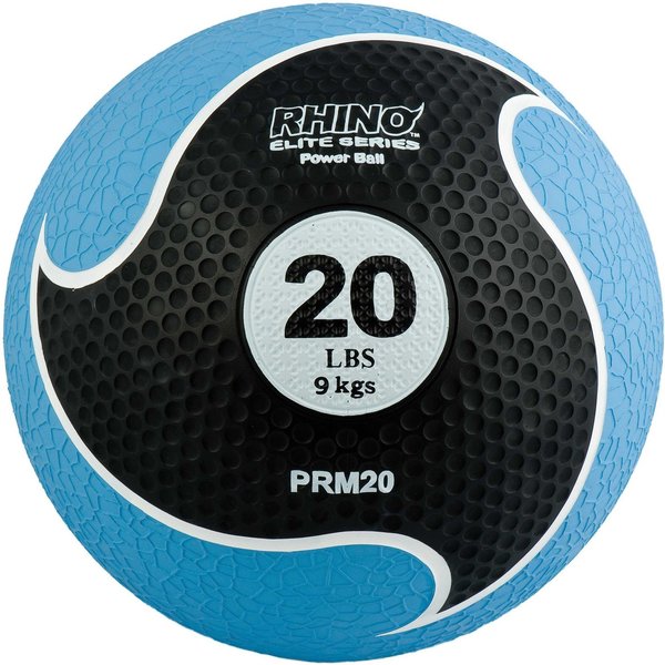 Rhino Elite Medicine Ball, 20lb, Blue