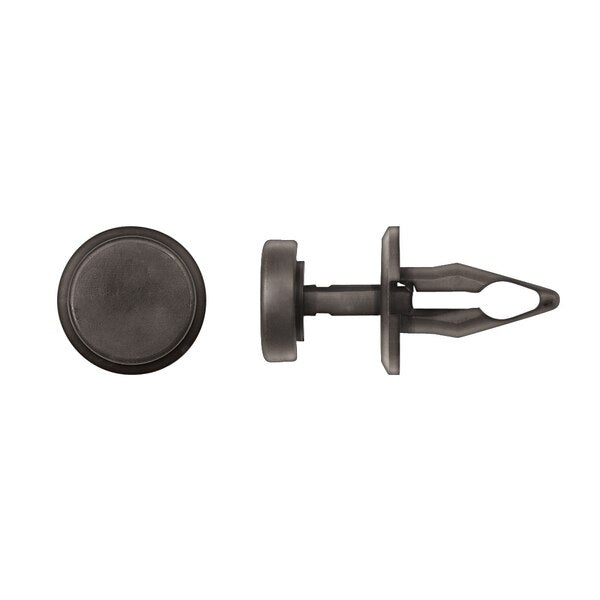 Blk Nyln Lght Housing Ret 9.5mm Hole Size 23mm Stem L PK25
