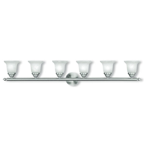 Neptune 6 Light Brushed Nickel Bath Vanity