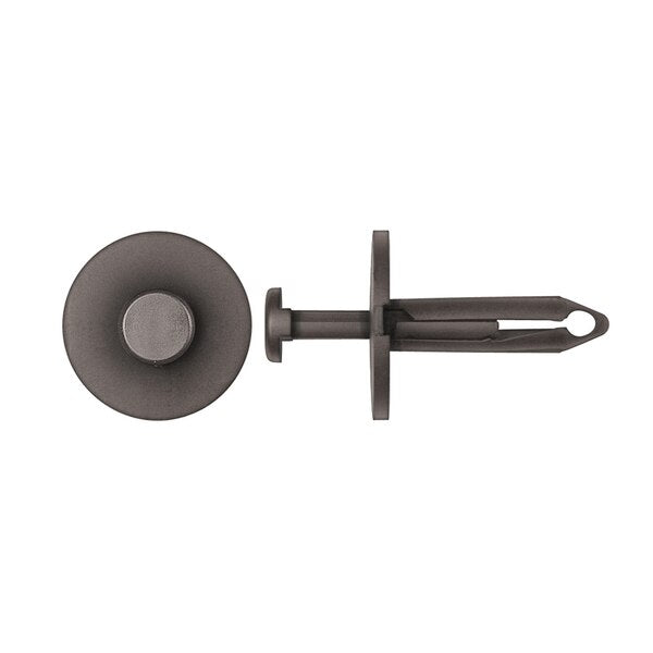 Blk Nyln Bumper Cover Ret 7mm Hole Size 30mm Stem L PK10
