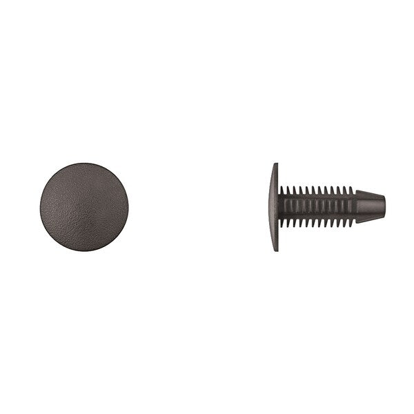 Blk Nyln Radiator Retainer 7.6mm Hole Size 22mm Stem L PK25