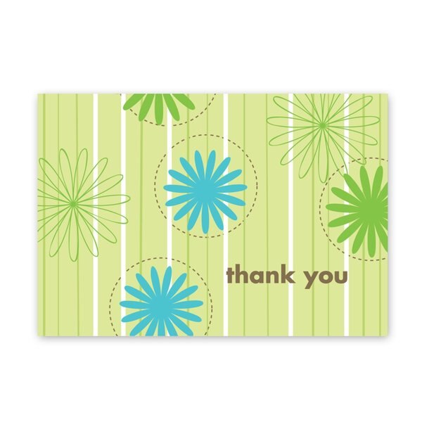 Thank You Card and Envelopes, Daisy, PK24