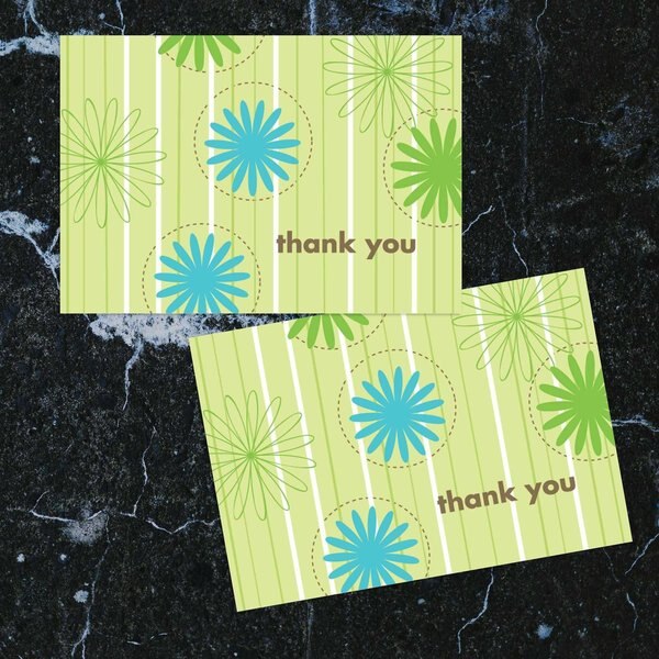 Thank You Card and Envelopes, Daisy, PK24