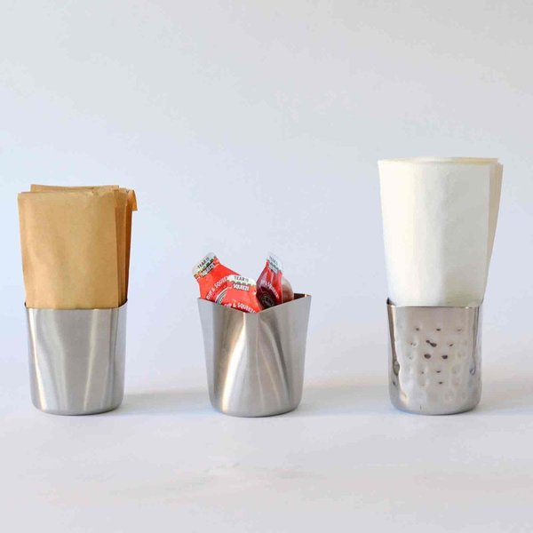 Fry Cup, 12 oz, SS, 3.5x3.25x3.375