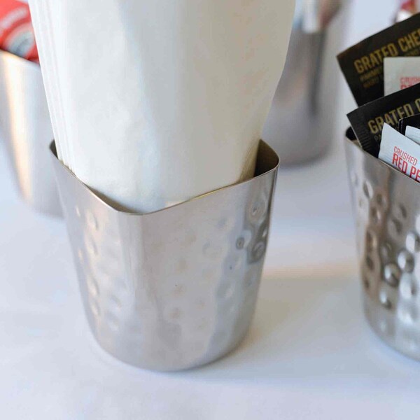 Square Fry Cup, 13 oz, SS, 3x3x3.375