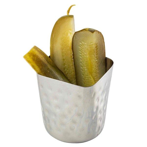 Square Fry Cup, 13 oz, SS, 3x3x3.375