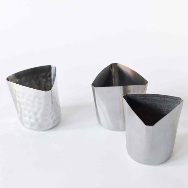 Fry Cup, 12 oz, SS, 3.5 x 3.25x3.375