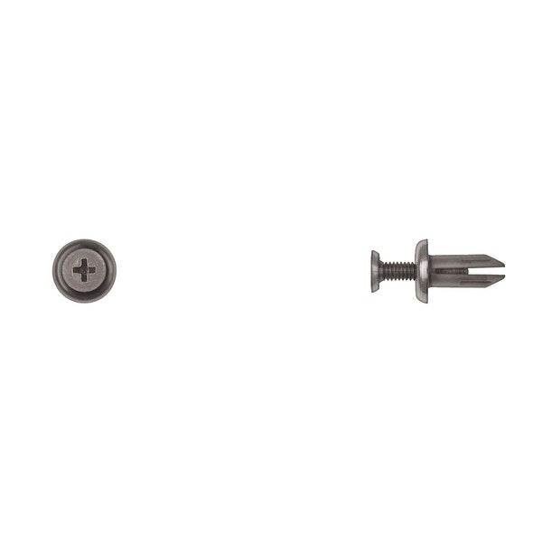 Blk Nyln Fascia Retainers 5mm Hole Size 12mm Stem L PK10