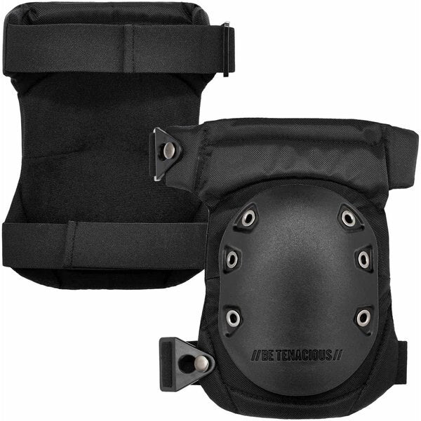 Knee Pads, Hinged, Rubber Cap, Buckle, PR