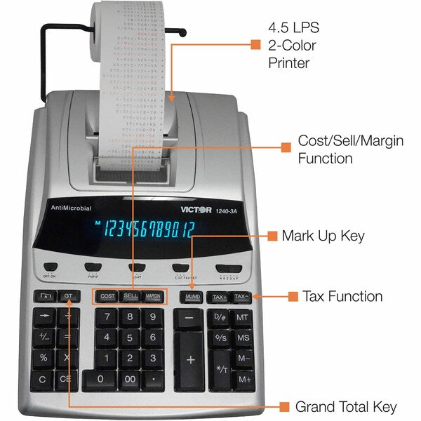 Desktop Calculator, Ribbon, 12 Digits