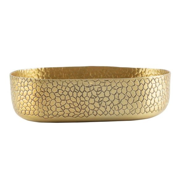 Oval Alum Bowl, 9.25x6.375x2.625