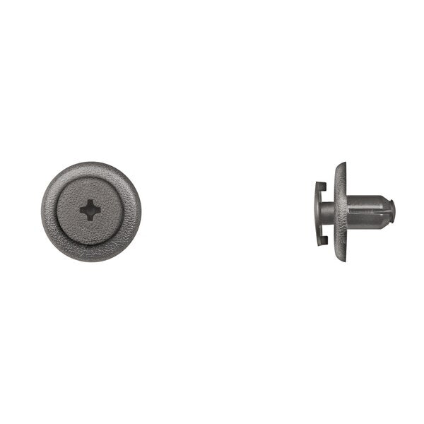 Blk Nyln Garnish Mldg Ret 7mm Hole Size 9mm Stem L PK15