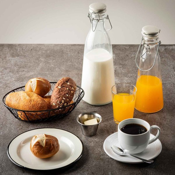 Round Resealable Carafe, Clr Glass, 34 oz