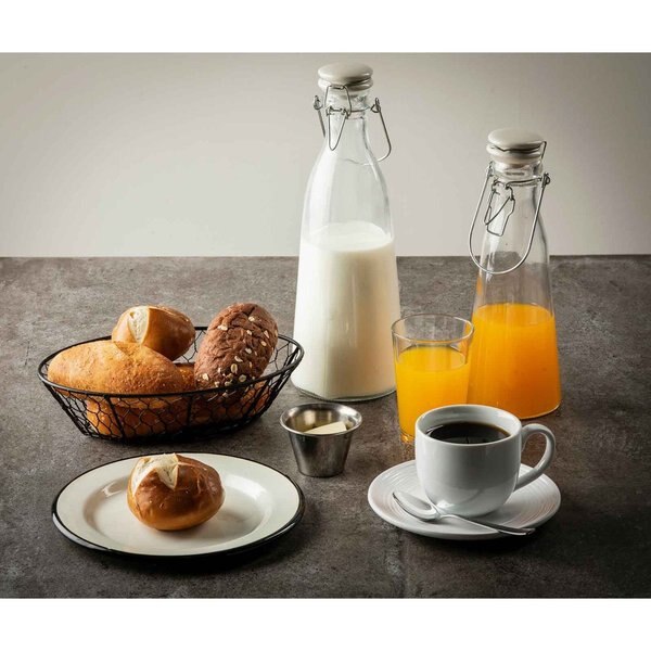 Round Resealable Carafe, Clr Glass, 34 oz