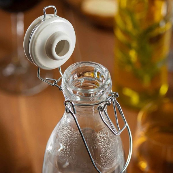 Round Resealable Carafe, Clr Glass, 34 oz